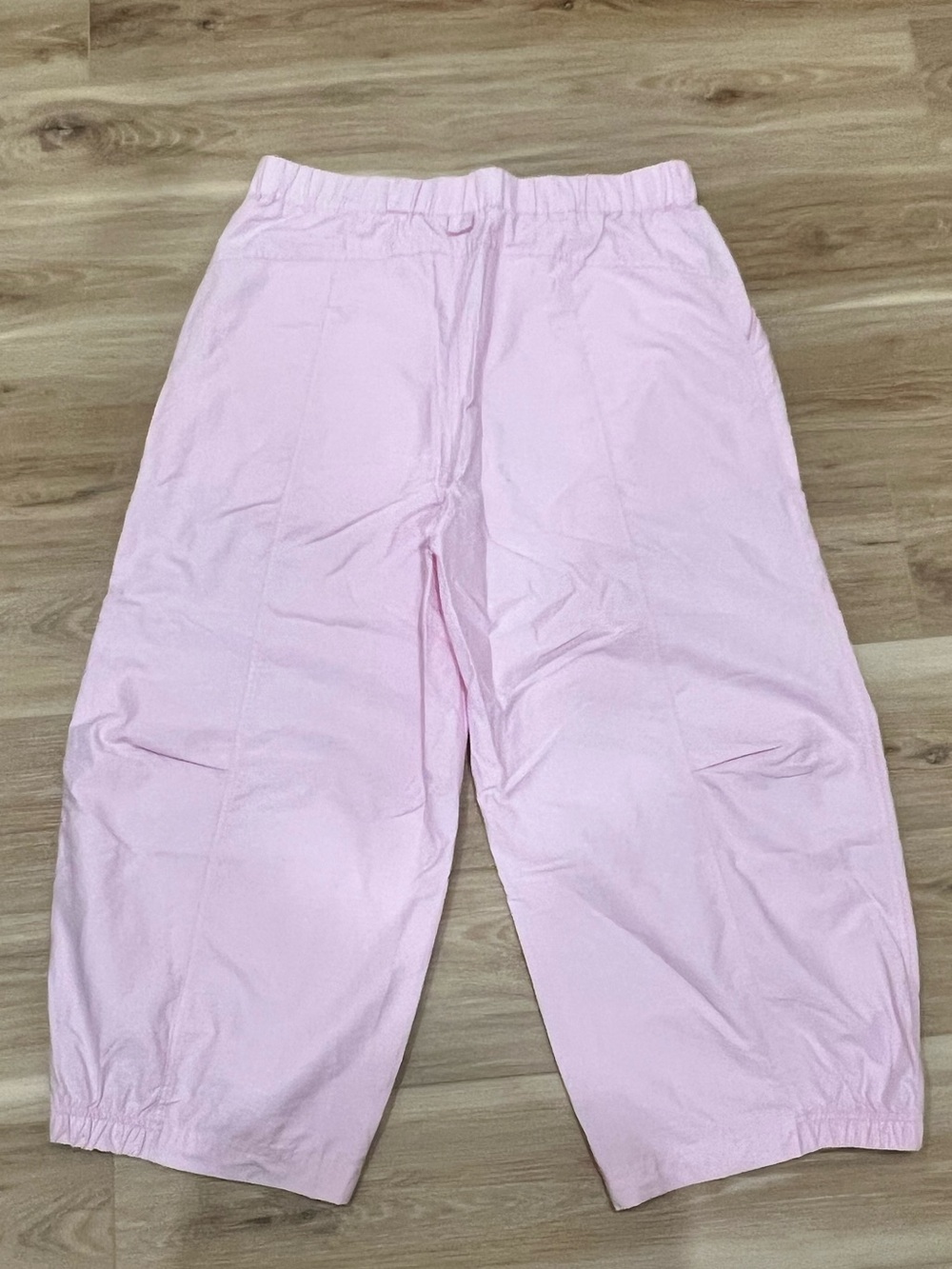 Free People Movement Light Pink Elastic Waist Capri Pants Size XL - Picture 2 of 11